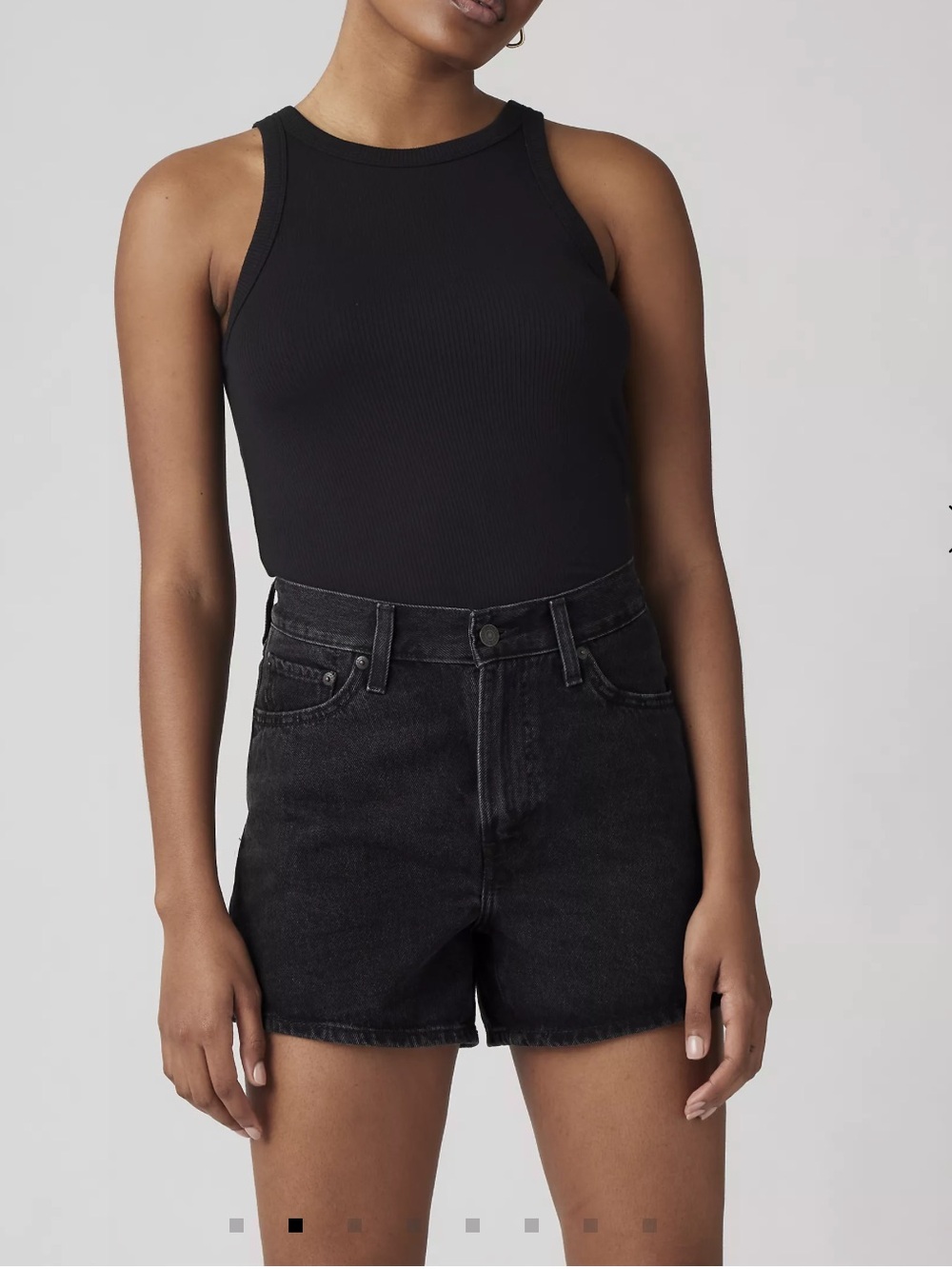 Levi's Black '80’s Mom Shorts